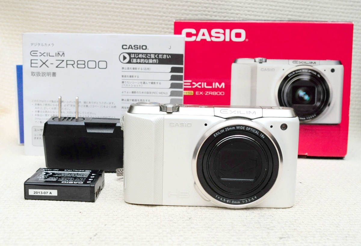 カメラ CASIO EX-ZR800｜訳あり｜撮影OK｜箱あり｜