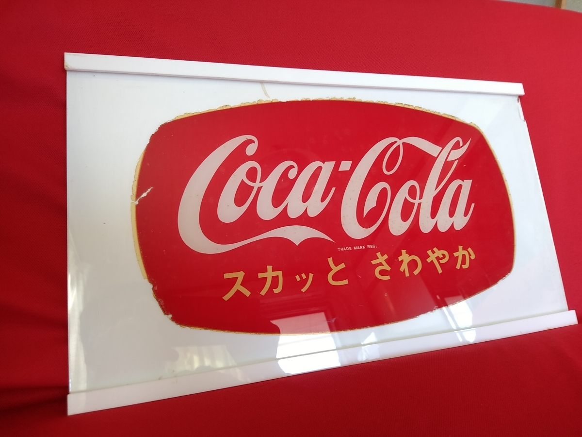 コカ : 1960年 直径約30cm ウォール 看板 丸型 コーラ サイン レトロ 0 