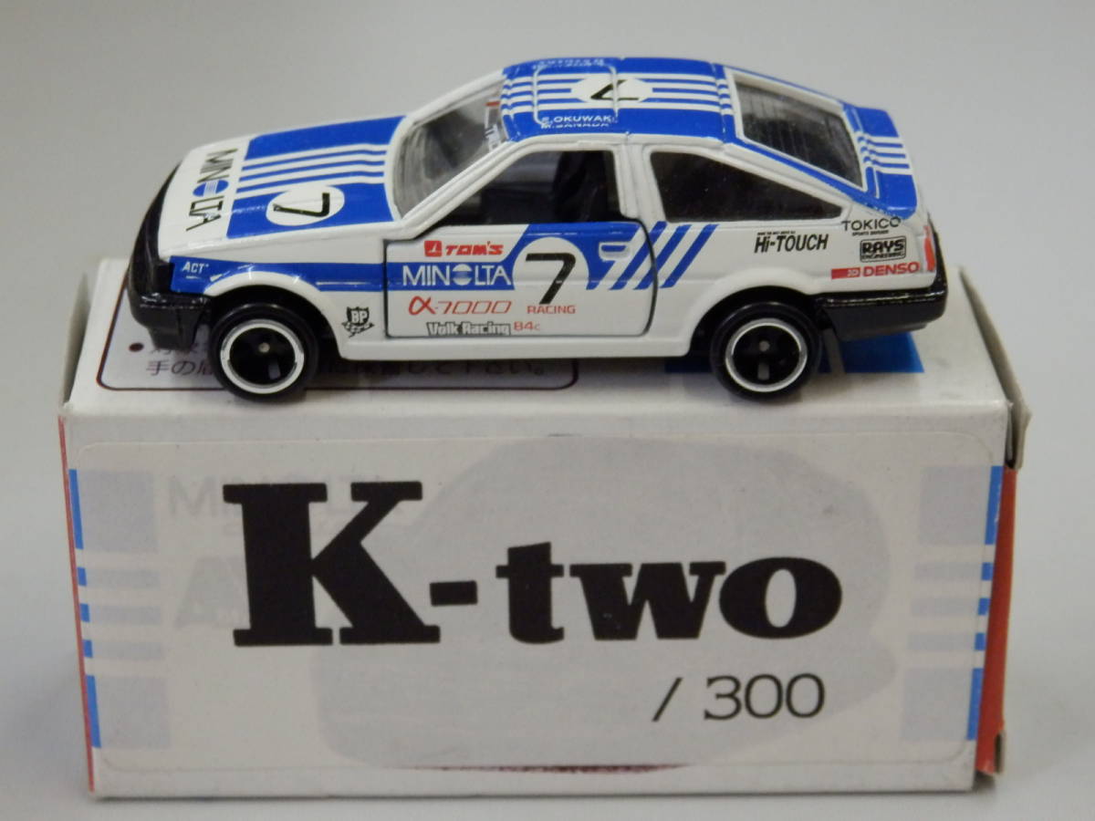 78-4 トミカ トヨタ レビン MINOLTA K-TWO 限定 特注 日本製 アイアイアド II ADO