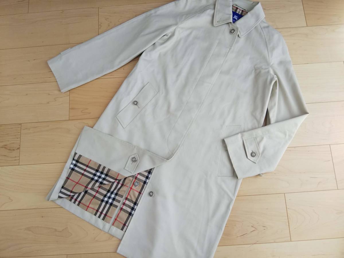 BLUE LABEL ブルーレーベル ○BURBERRY バーバリー ワイドリブ ステン