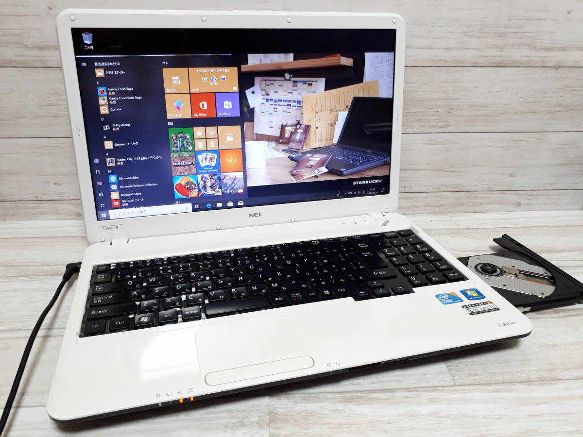 NEC LaVie Windows10+office core 中古ノートパソコン LS550⁄L S 