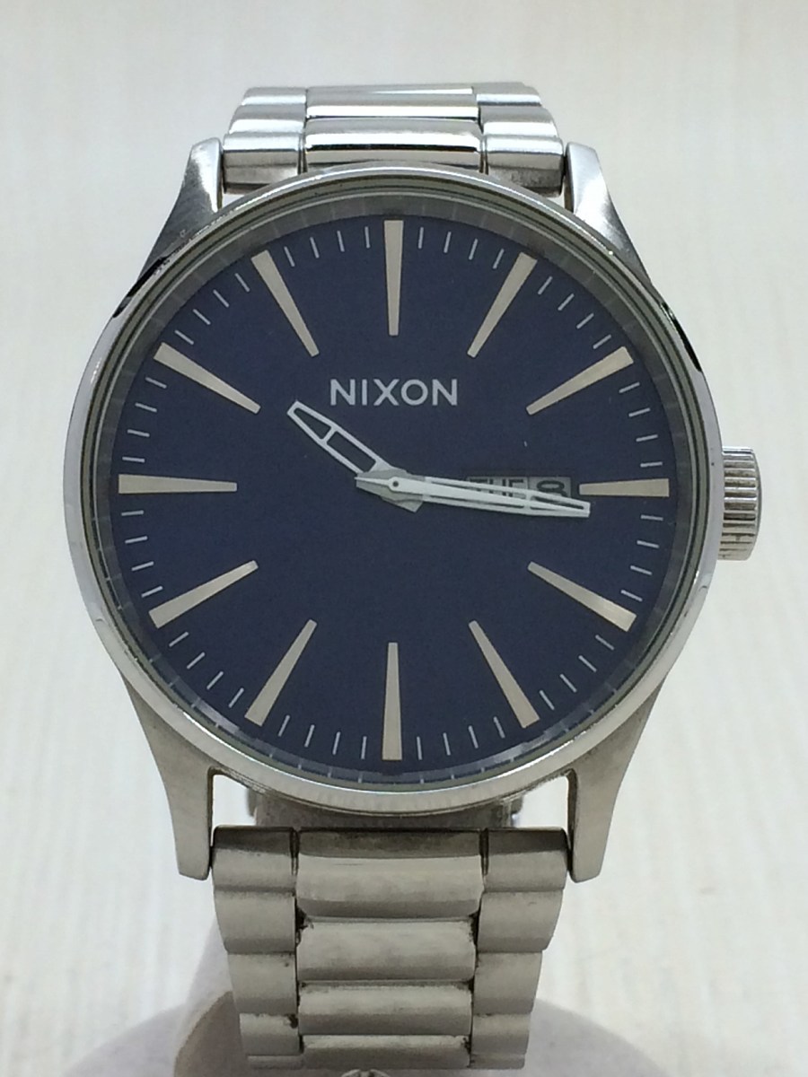 NIXON◇クォーツ腕時計/アナログ/BLU/SLV | ANAV.IT