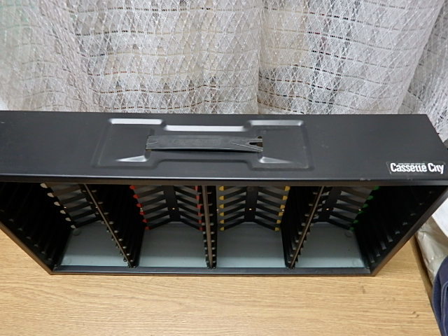 昭和レトロ Cassette City カセットシティ カセットテープ 収納ラック