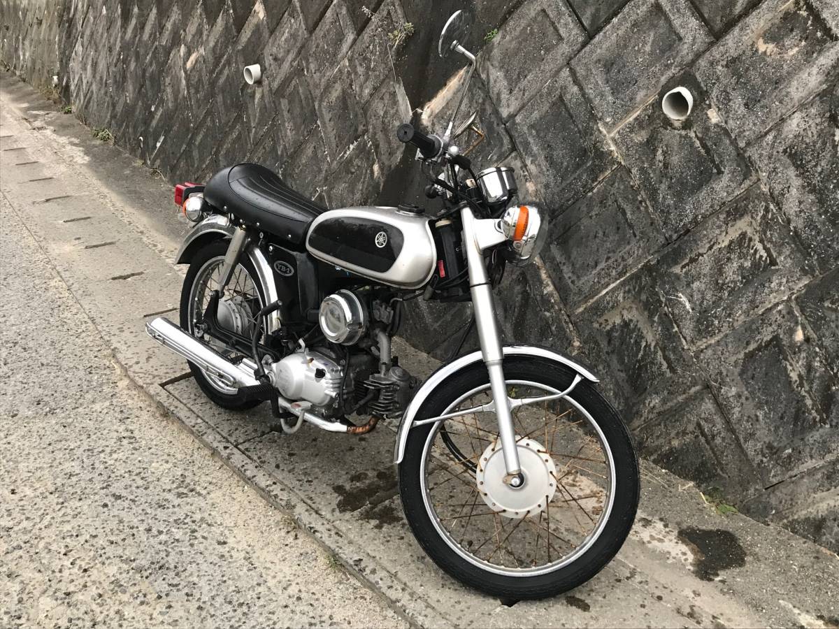 福岡○YAMAHA○YB-1 フォア○キック始動確認済み○シルバー○23618km 