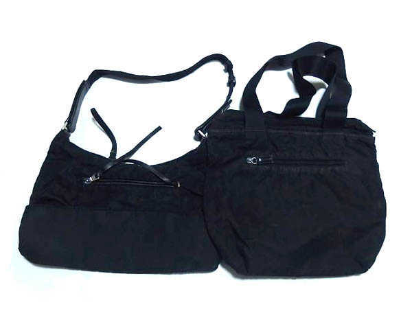 1円 プラダ ナイロン ショルダーバッグ ブラック 計2点セット BG198