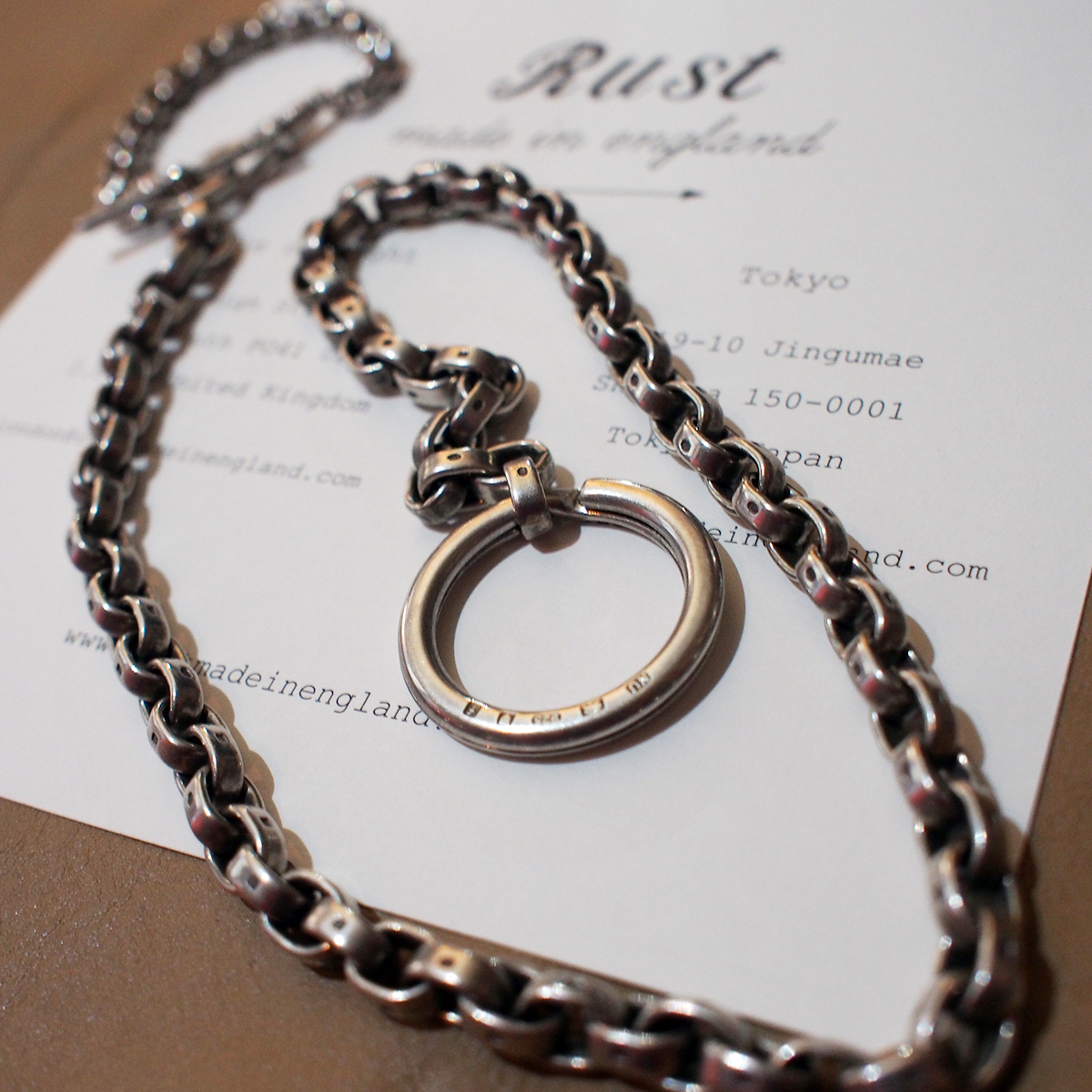 ☆rust made in england☆希少＆本物☆美品☆ ウォレットチェーン