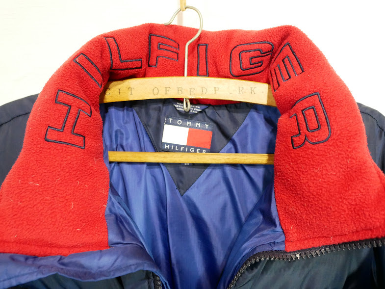 名作 90s TOMMY HILFIGER トミー ヒルフィガー トリコロール ダウン 