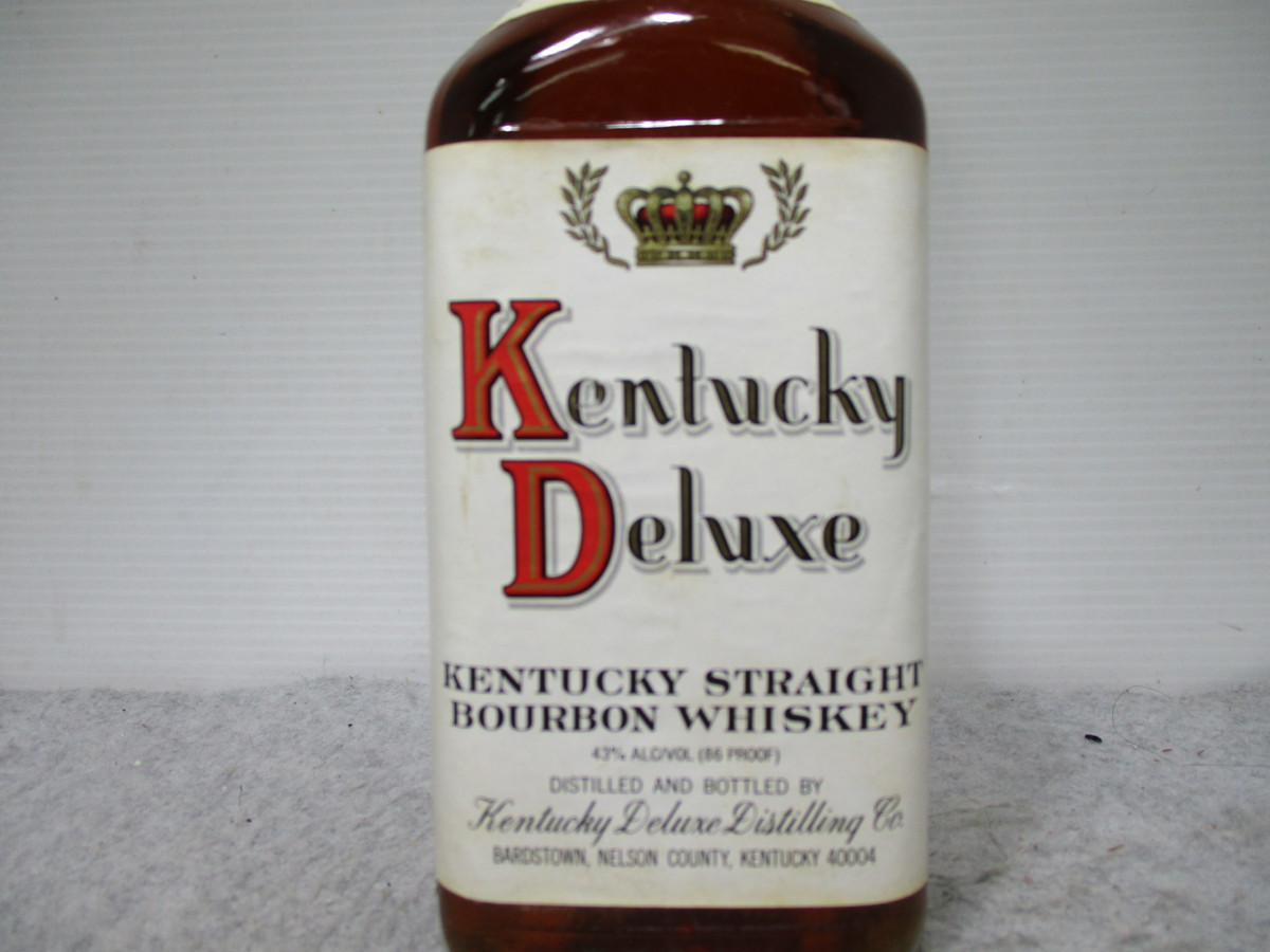 未開栓 Kentucky Deluxe 750ml ストレートバーボンウイスキー KENTUCKY DE LUXE ケンタッキー デラックス 12年 バーボン ウイスキー