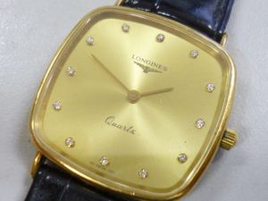 ロンジン スクエア 時計のYahoo!オークション(旧ヤフオク!)の相場