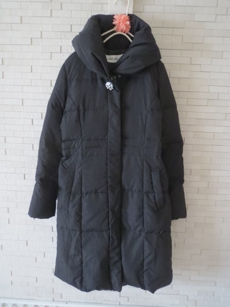 MISCH MASCH(ミッシュマッシュ)◇黒ダウンのロング丈コート M
