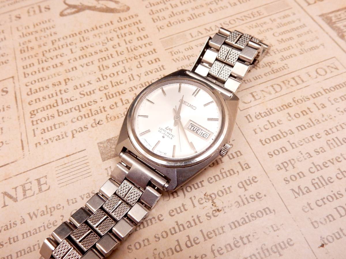 稼働 ジャンク SEIKO LM 23石 自動巻き 5606-7000 23石 セイコー 