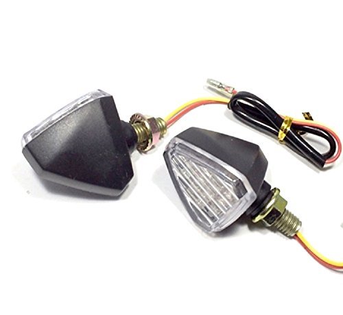 安くなるよ LED バイク ウインカー | ミニ 用 三角 クリア 汎用 RISACCA 左右