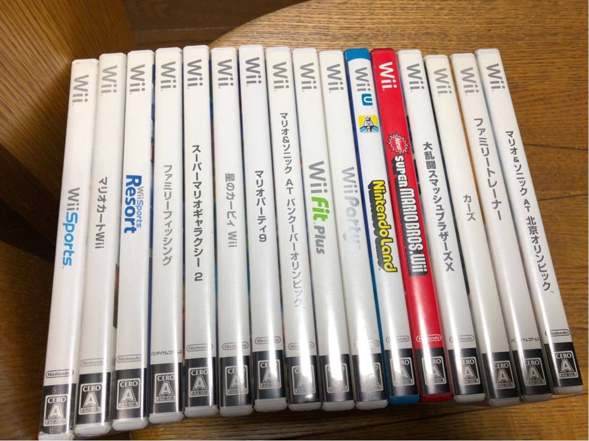 Wii ソフト15枚WiiUソフト1枚その他付属品 売り切り wii u まとめ売り