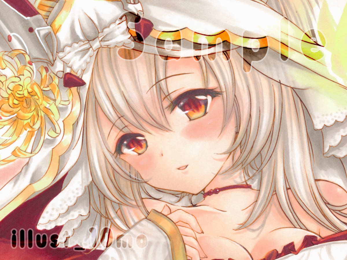 手描きイラスト】アズールレーン／綾波／ケッコン衣装／結婚【A4原画 