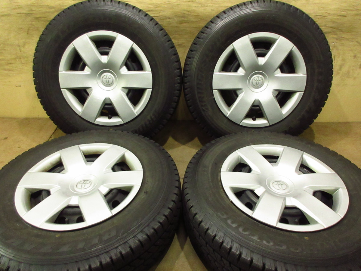 車 トヨタ 200系 ハイエース PCD139.7 6穴 バリ溝 195/80R15