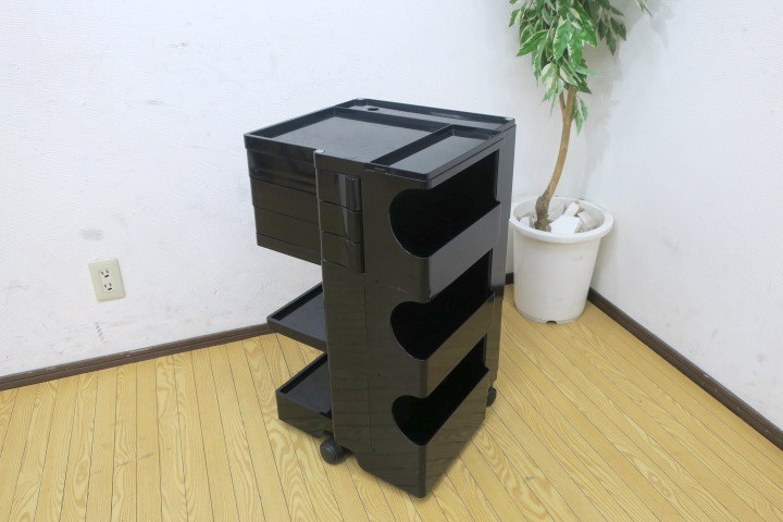 イタリア B-LINE/ビーライン ボビーワゴン 3段3トレイ/ブラック ジョエ