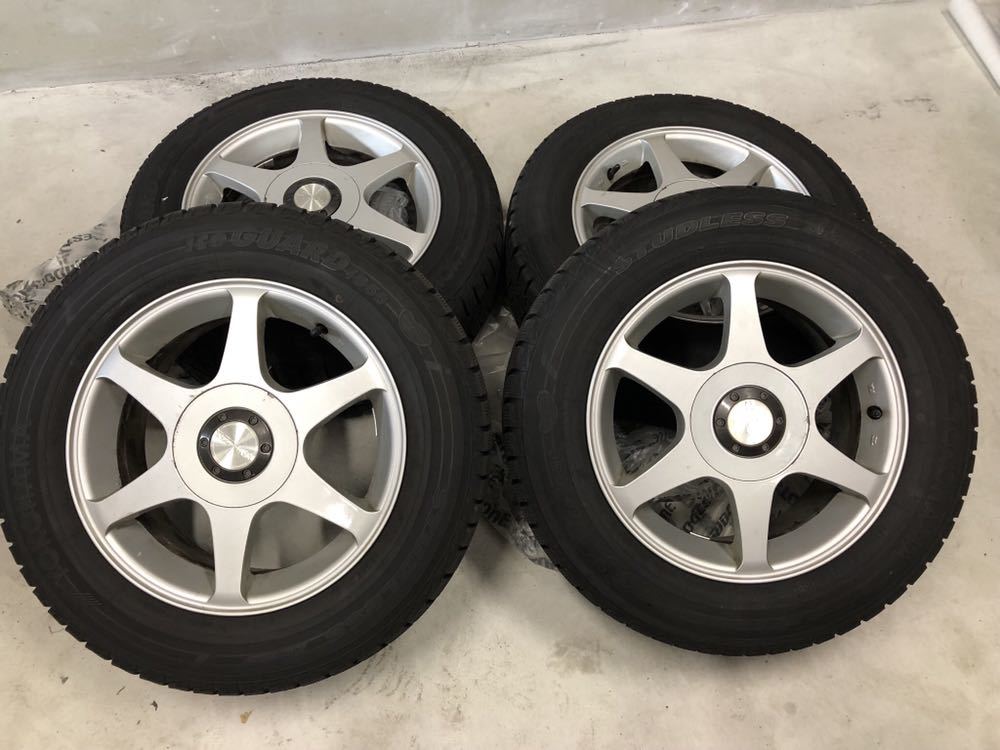 ばり山 195/65R15 2012年製 ヨコハマ アイスガード IG50 4本セット 6.5j 5穴マルチ