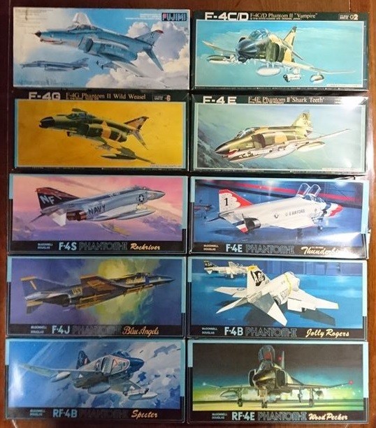 【売切り！・未開封】1/72 F-4ファントムファミリー１０機セット F-4E,E,C/D,B,RF-4B,J,S,G_1
