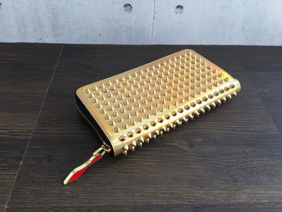 Christian Louboutin クリスチャンルブタン 美品 パネトーネ ラウンド 