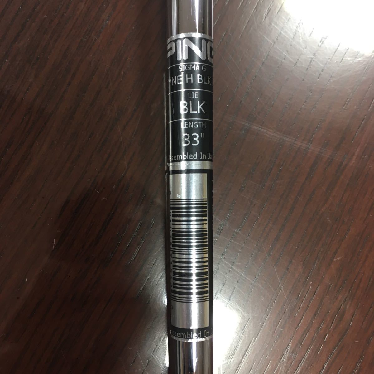 SIGMA2(シグマ2)パター│CLUB 2.PING　ピン　SIGMA　Gパター　TYNE　H　３３インチ　PP62　グリップ　中古 PINGPINGオフィシャルサイト