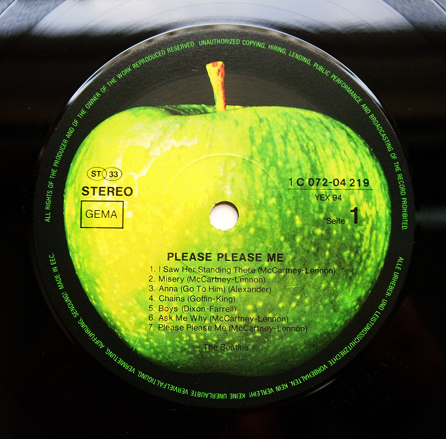Please Me Beatles - label, 貴重レア南アフリカ盤⁄The YouTube 2009