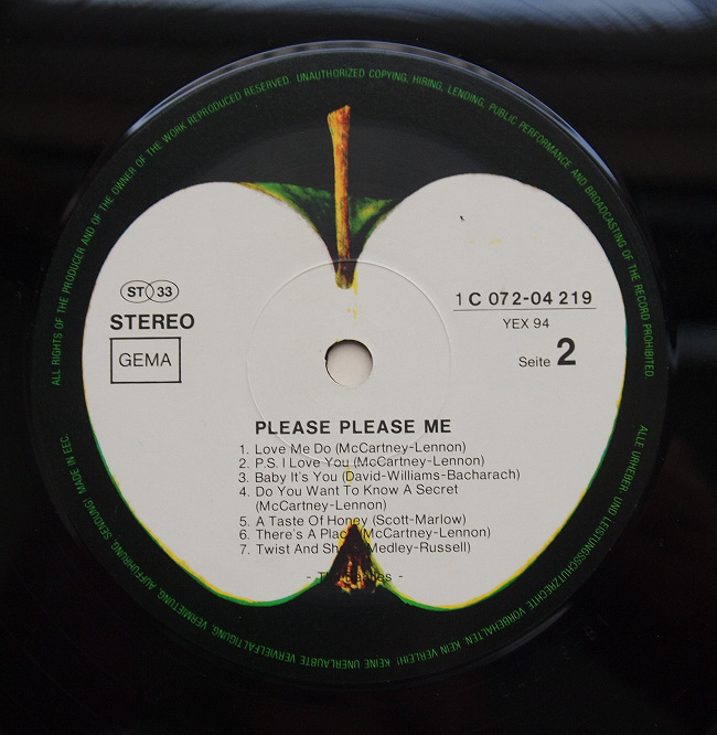 Please Me Beatles - label, 貴重レア南アフリカ盤⁄The YouTube 2009