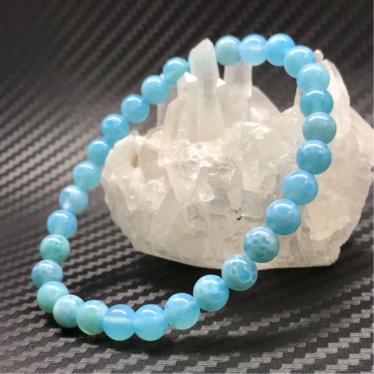 天然石☆世界三大ヒーリングストーン ラリマー 6.3mm玉♪