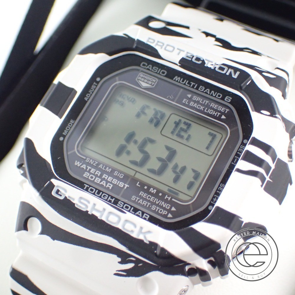 CASIO G-SHOCK カシオ腕時計ソーラー電波 タイガーカモ GW-M5610BW-7JF