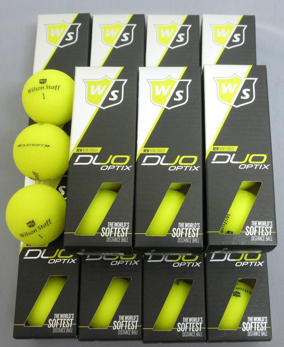 ウィルソン デュオ ソフトオプティクス イエロー 12スリーブ 36球 Wilson Staff Duo Soft Optix 2ピース ディスタンス