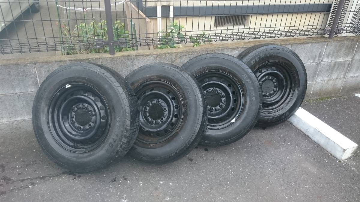 ハイエース 200系 鉄 純正ホイール 4本セット スチール 195/80R15 新車
