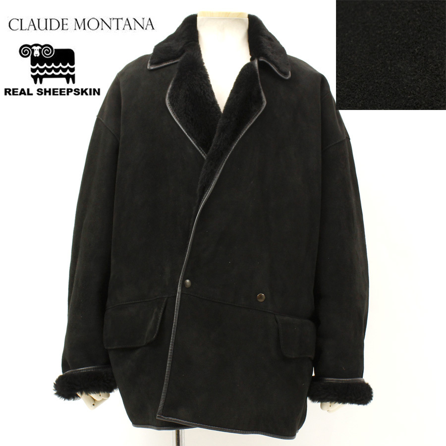 定価25万円 美品 高級！フランス製 Claude Montana Paris 上質 羊革 