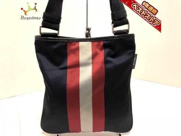 BALLY ショルダーバッグ レザー ブラック レッド BALLY ショルダーバッグ レザー ブラック レッド BALLY ショルダー