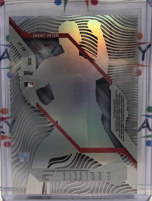 0 High Tek Topps Shohei Ohtani #HT-SO Rookie | Baseball Box PSA 1 Card Prices RC’s!