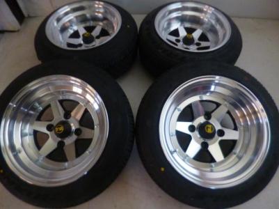 取り寄せ◇復刻版 ロンシャン XR4 ブラックポリッシュ 14×8J、14×9J 各2
