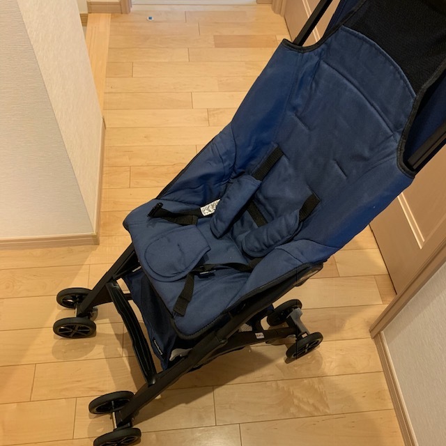 中古/使用頻度低/POCKIT/ポキット/Good baby/コンパクトベビーカー/ネイビー/JS-340-151/バギー/おまけ付き