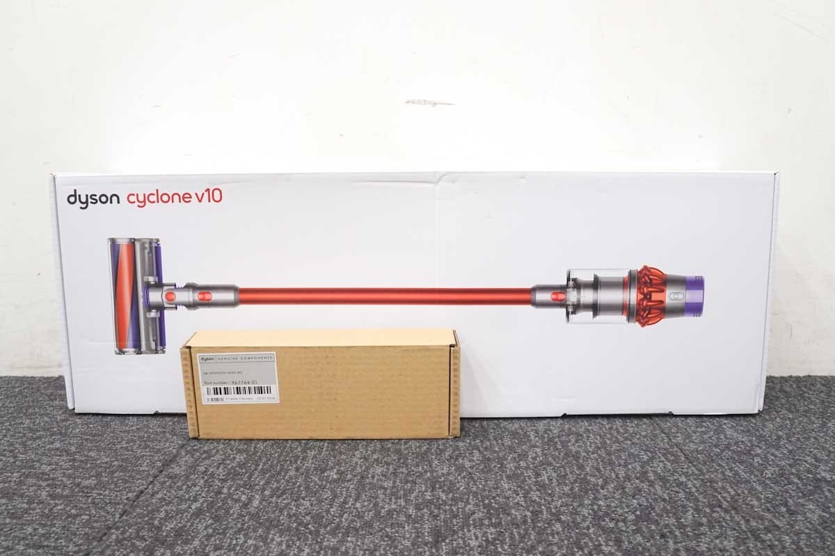 【未使用】 【エクステンション ホース付】ダイソン V10 サイクロン式 コードレス掃除機 dyson SV12 FF OLB クリーナー