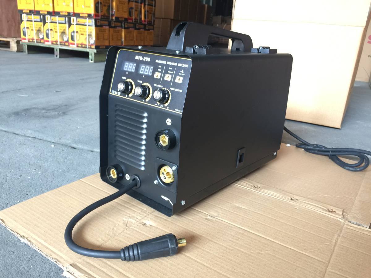 入力電源100⁄200V対応 ハイスペック MIG200 インバーター半自動溶接機 