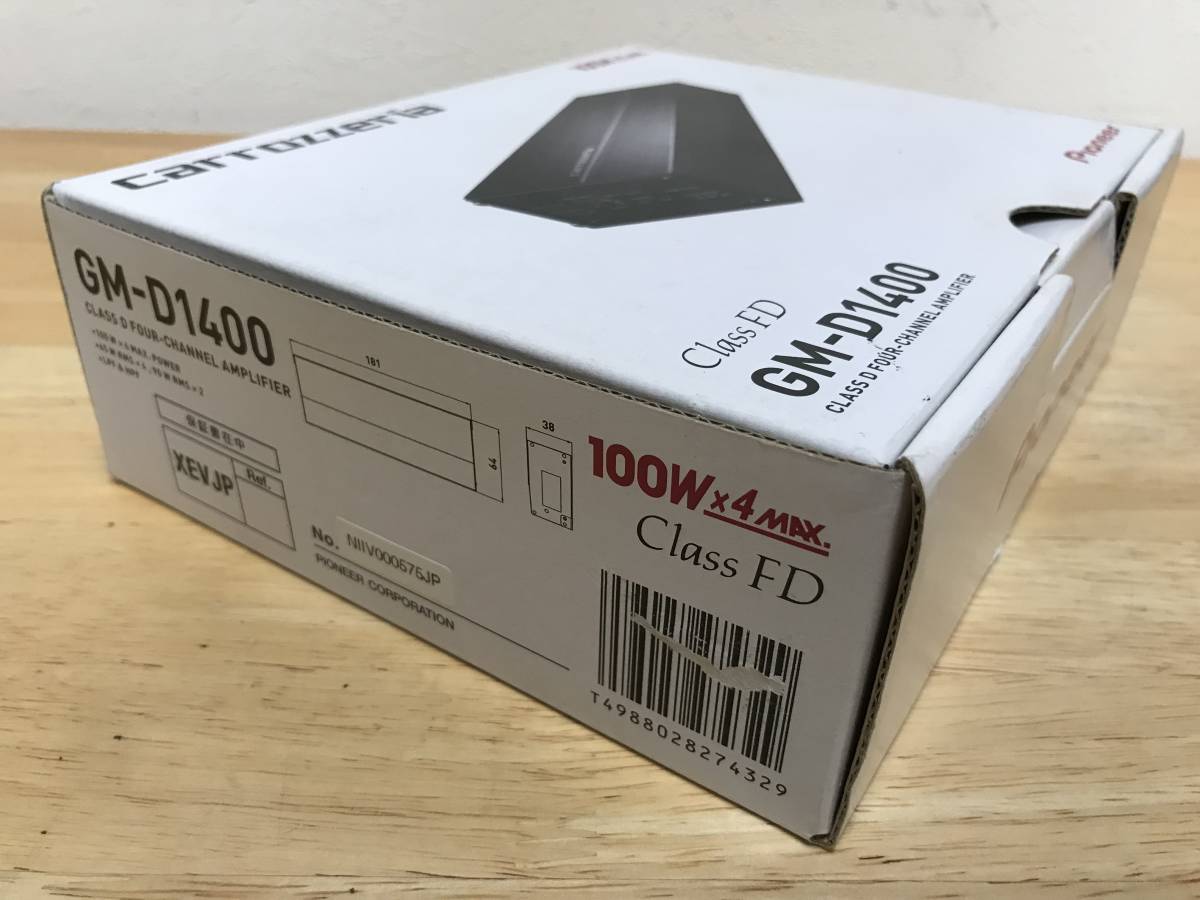 カロッツェリア パイオニア 100W×4・ブリッジャブルパワーアンプ GM