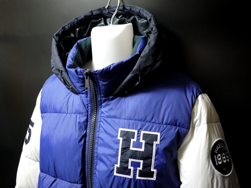 人気定番，本物保証 TOMMY HILFIGER トミーヒルフィガー バックロゴ ULTRA LOFT 耐風WIND RESISTANT ダウンジャケット ブルー XXL(ジャンパー、ブルゾン)｜売買されたオークション情報、yahooの商品情報をアーカイブ公開 - オ 男性用