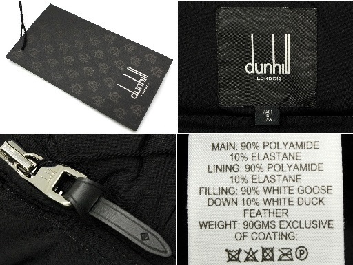 15万新品◇XS◇dunhillダンヒル 黒グースダウンベスト 【公式通販】