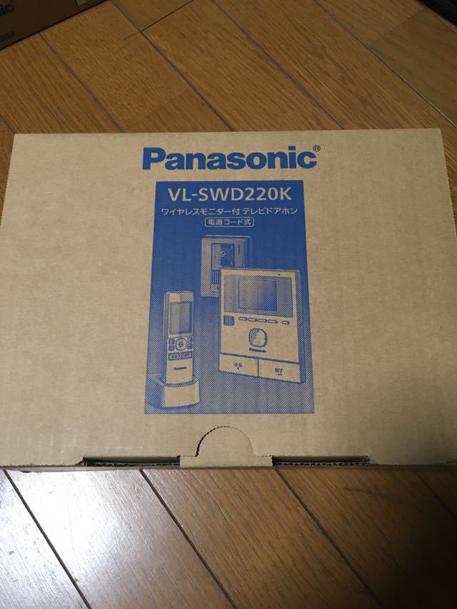 パナソニック インターホン ドアホン VL-V566 新品 未使用 保証書有り H30.11.17購入品 VL-SWD220K付属品 玄関子機
