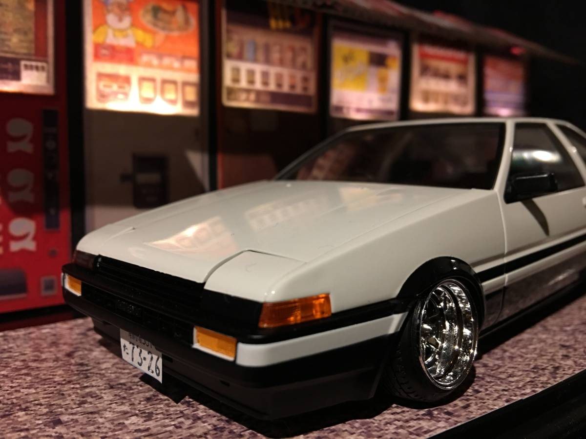 1/24 スプリンター トレノ AE86 アオシマ ローダウン ジオラマ 