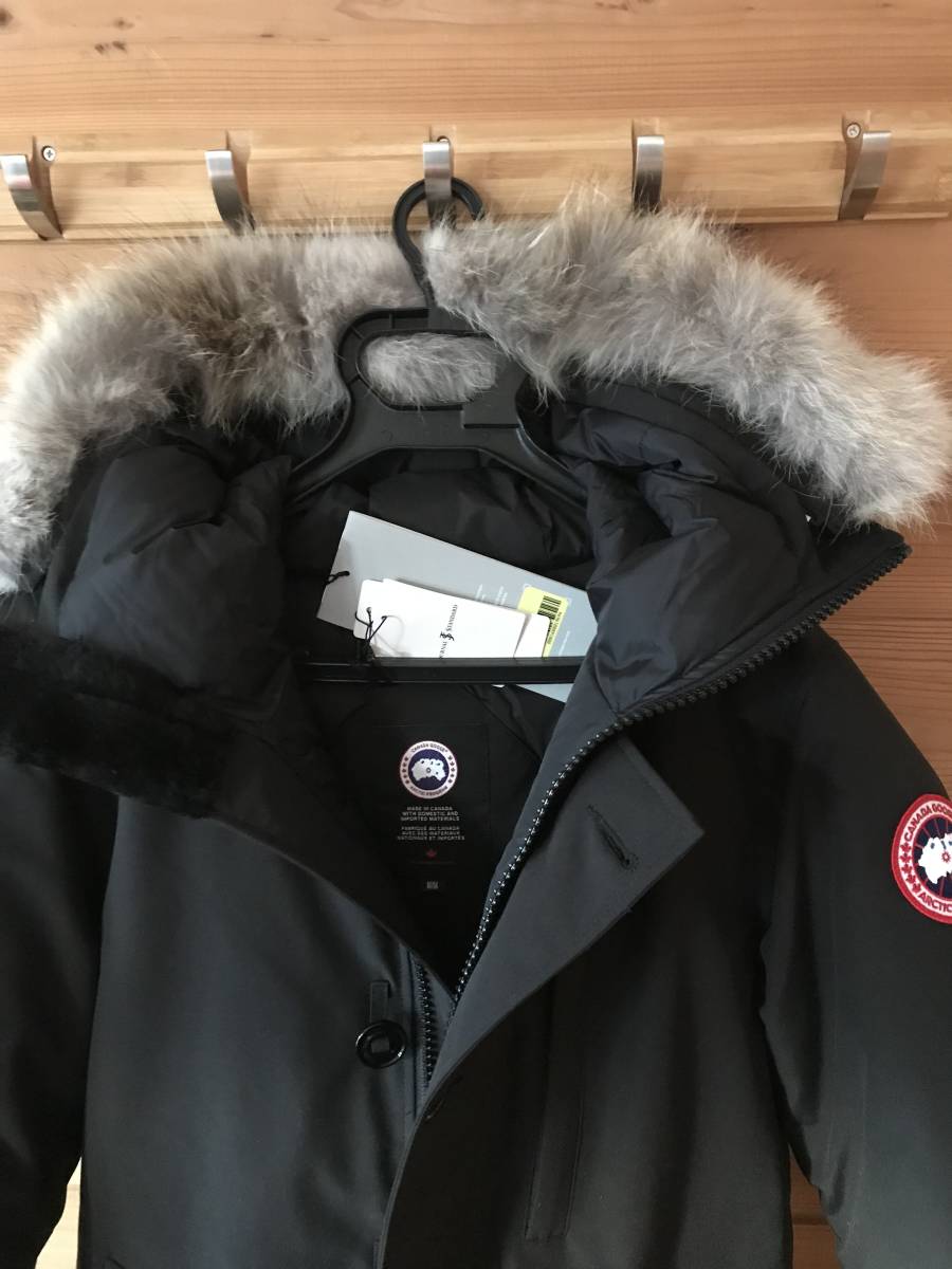 美品カナダグース ジャスパー 黒M アローズ購入 CANADA GOOSE（ファー