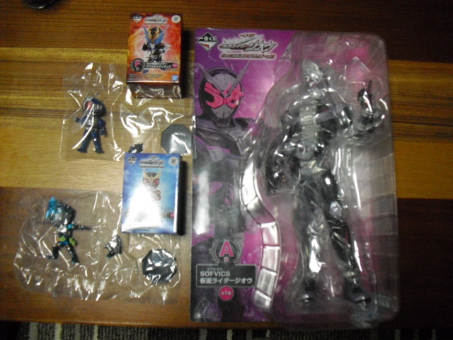 一番くじ仮面ライダージオウ　A賞（ジオウソフビクス）・E賞（エグゼイドレベルXXL）・F賞（仮面ライダーG３）　３点セットで！