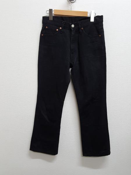 マルニジーンズ WESTERN 77 ブーツカット ブラック デニムパンツ ジーンズ 28 黒 / ブラック MARUNIJEANS 無地