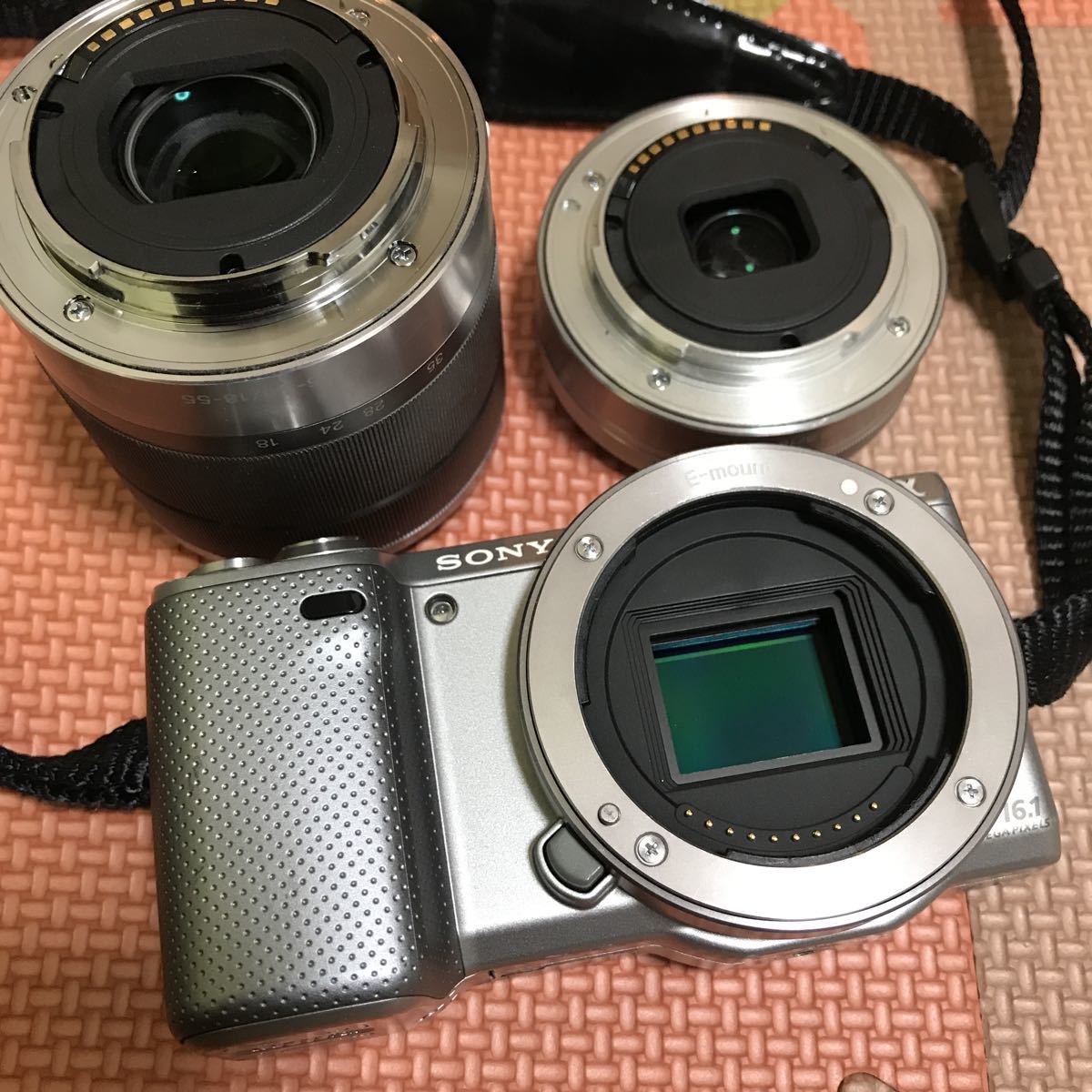 SONY ソニー NEX-5N ダブルレンズキット シルバー バッテリー2個