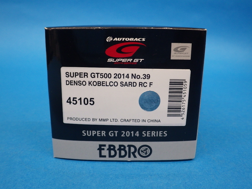 【No 119】1/43　EBBRO 　SUPER GT500 2014 No.39 DENSO KOBELCO SARD RC F