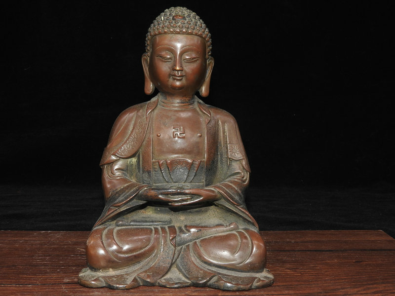 人気，お得 早期収集 銅製 大日如來 古仏像 置物 賞物 鎮宅