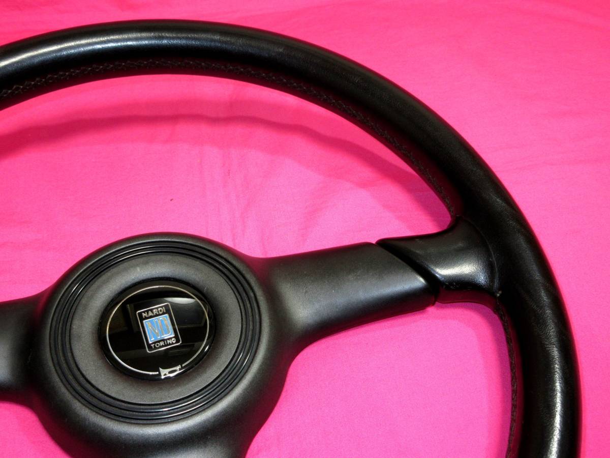 2217 正規品！NARDI ナルディ 2000? 36Φ ブラックレザー＆ブラック