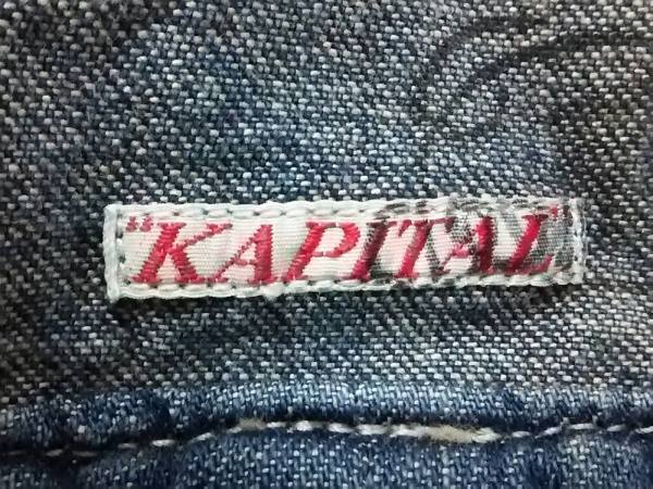キャピタル KAPITAL 帽子 ハット デニム ブルー×マルチ KAPITAL デニム